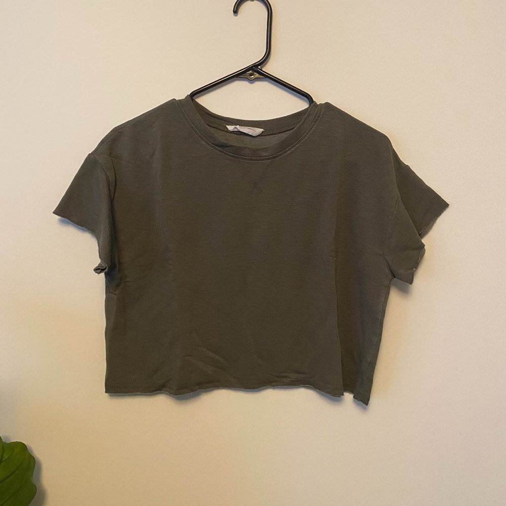 Fashion Nova// army green crop top